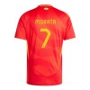 Officiële Voetbalshirt + Korte Broek Spanje Alvaro Morata 7 Thuis EK 2024 - Kids